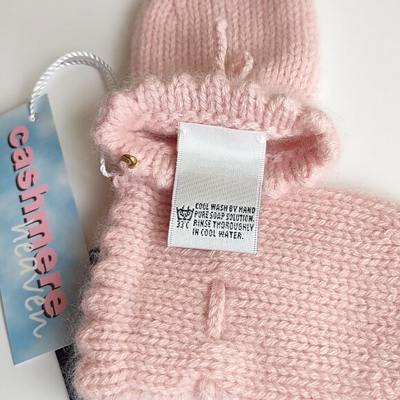 NWT Cashmere Baby Mittens & Vintage Ralph Lauren Wool Mittens 6-12 Months - Picture 7 of 12